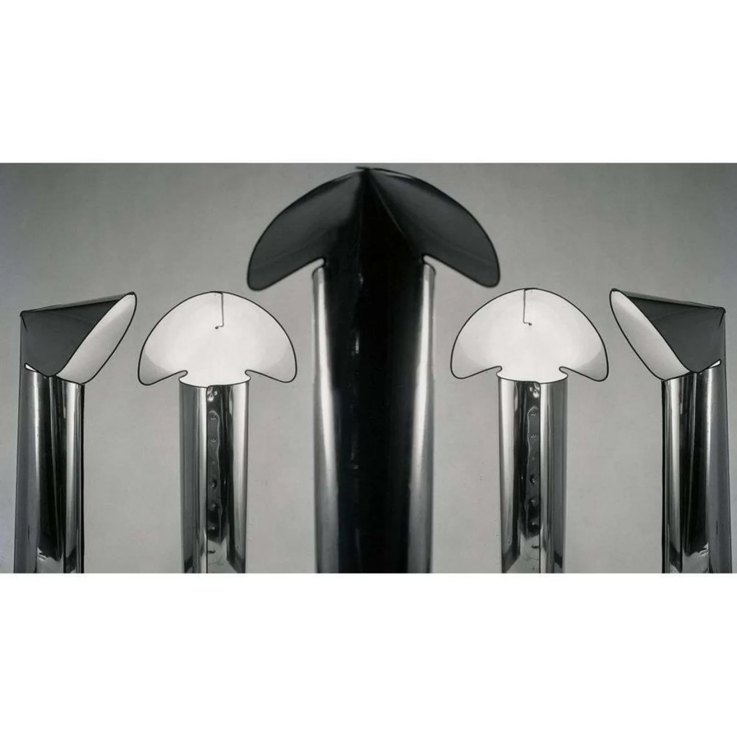Chiara F Stehleuchte Stainless Steel - Flos - Wohnzimmer - Metall