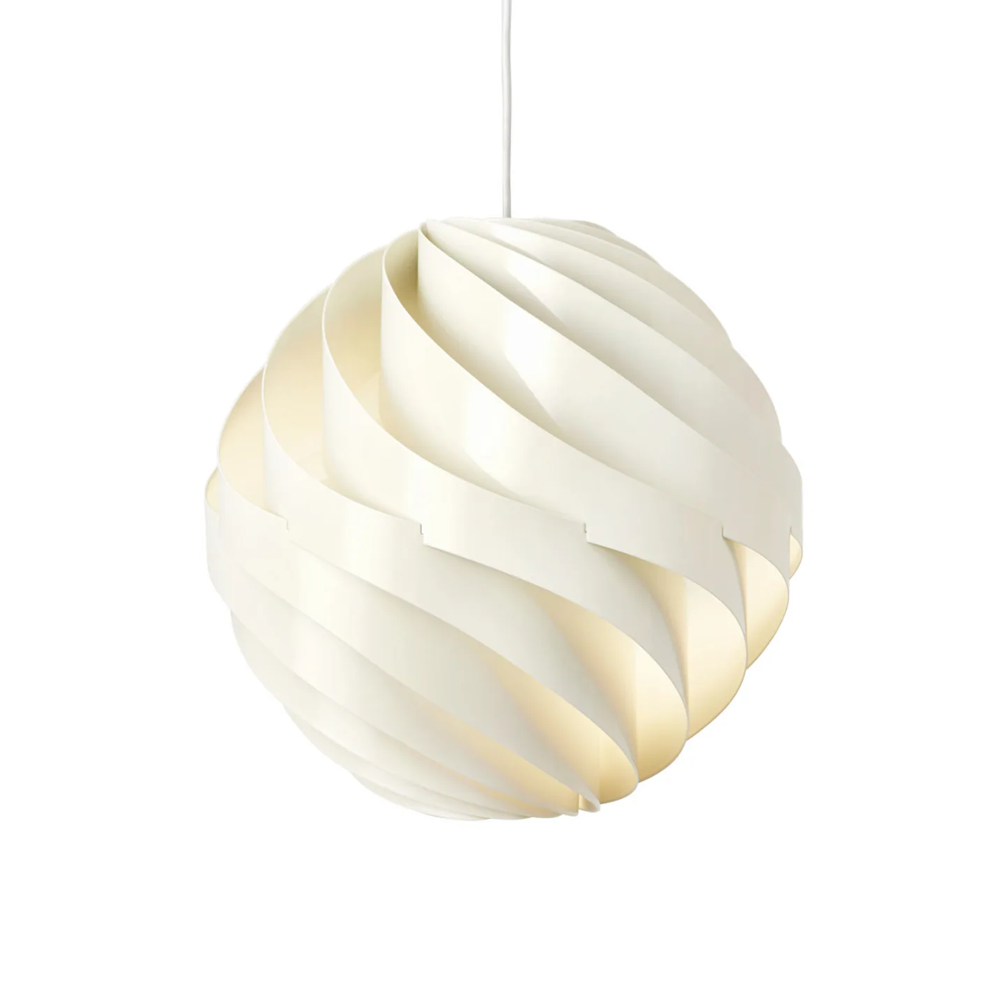 GUBI Turbo Deckenleuchte poliert Ø36 cm Alabaster White