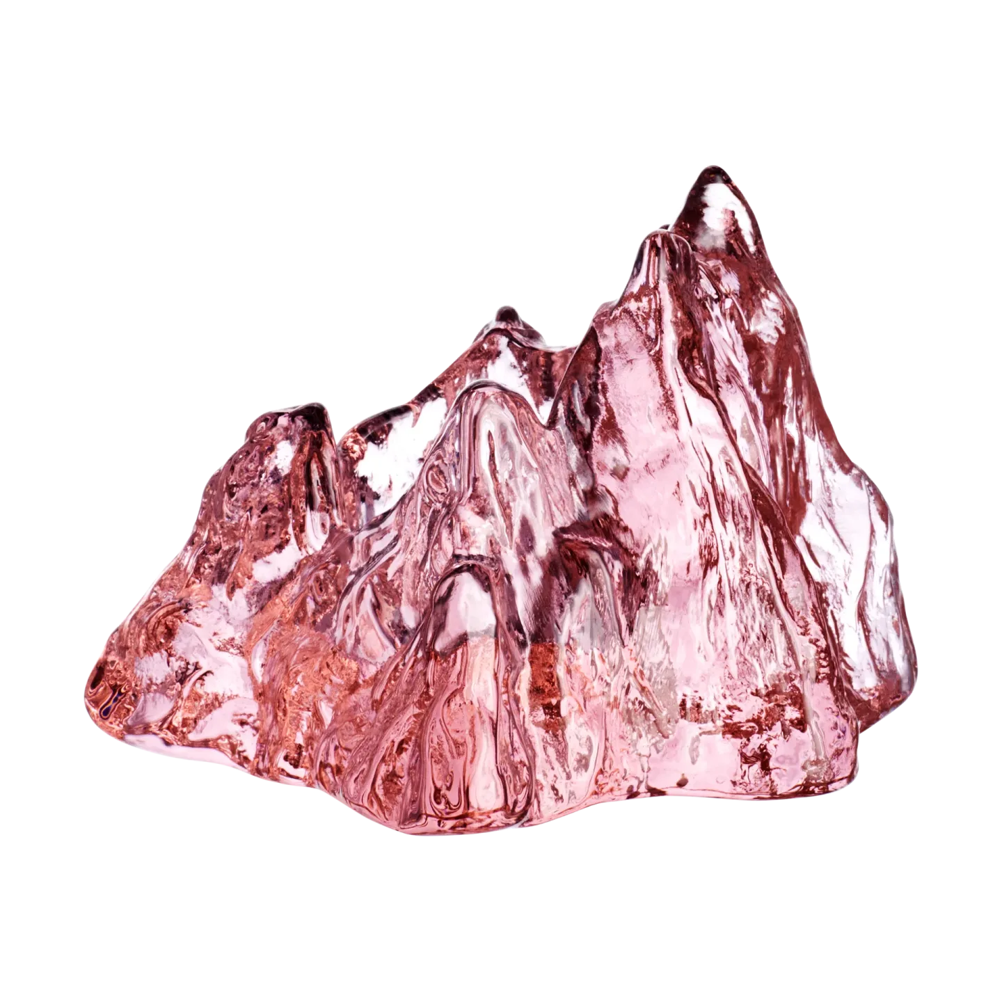 Kosta Boda The Rock Windlicht 91 mm Rosa