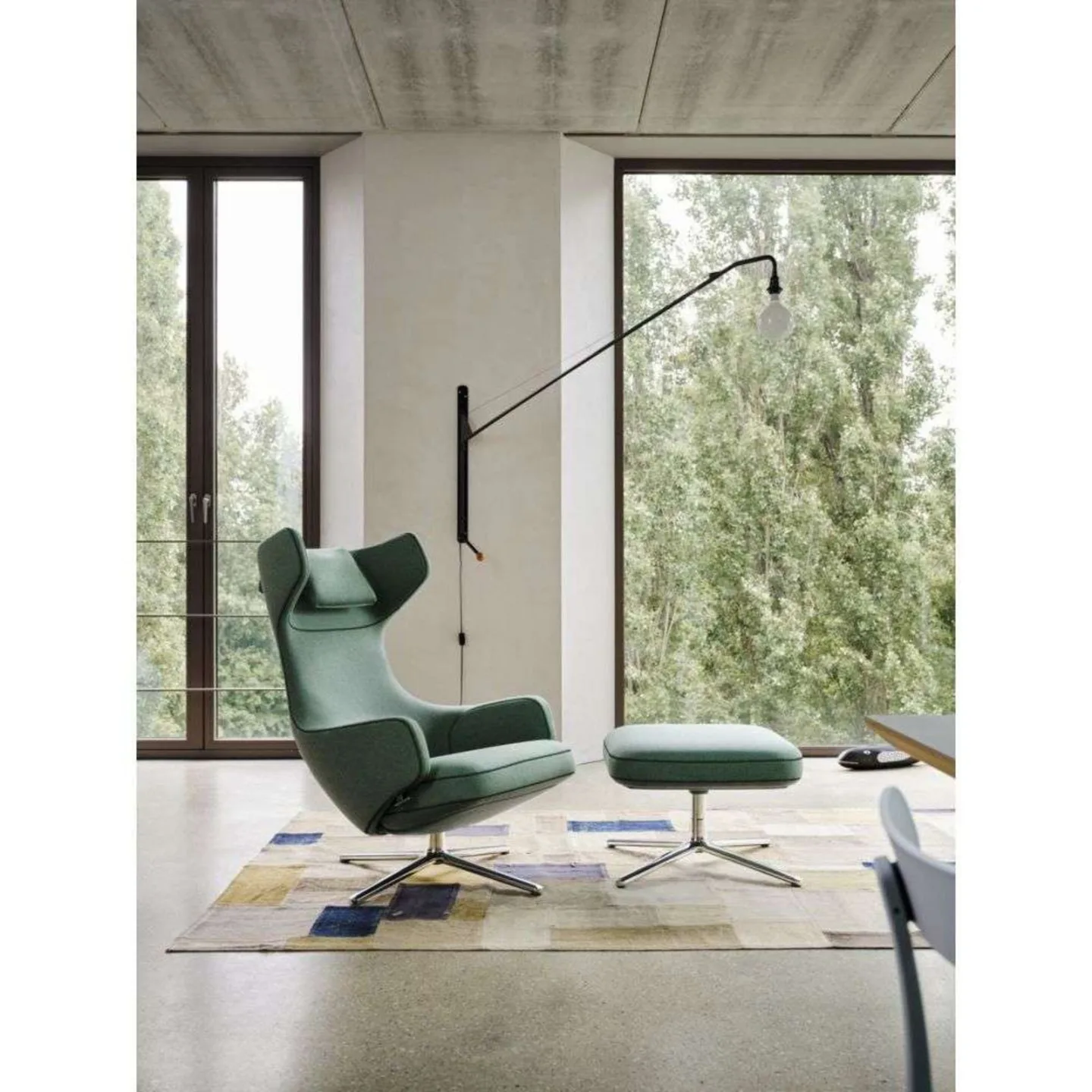 Potence Wandleuchte Schwarz - Vitra - Wohnzimmer - Metall