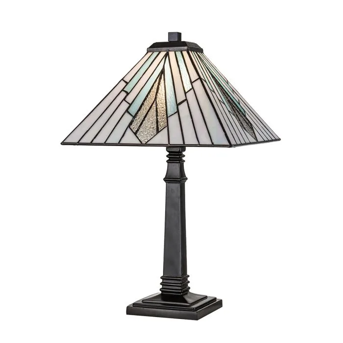 Elstead Lighting - Alderley 50cm - Tiffany lampor - Flerfärgad