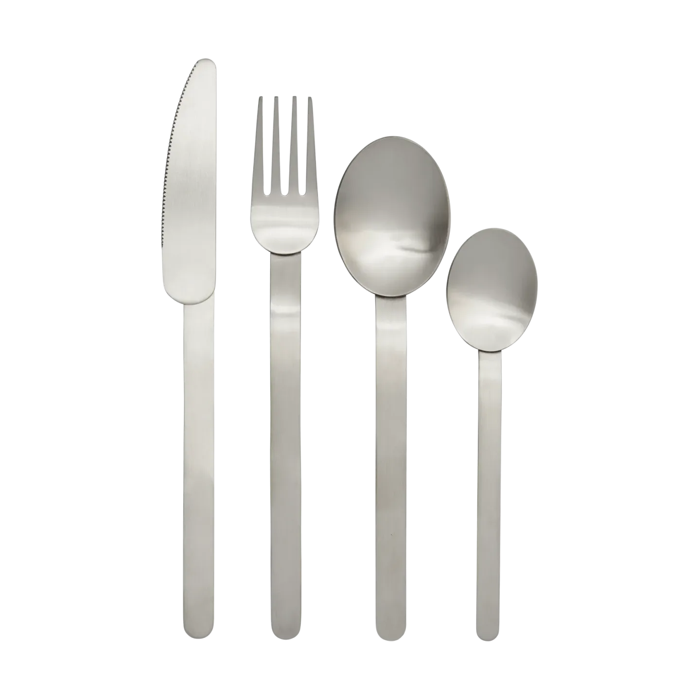 Ferm Living Stelo Besteckset 4-teilig Brushed Stainless Steel