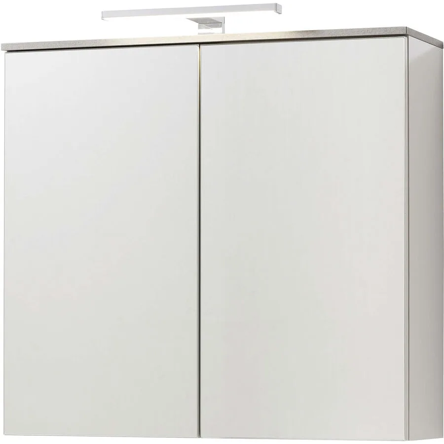 Spiegelschrank Gala Hochglanz weiss Holzwerkstoff B 70 T 22 cm