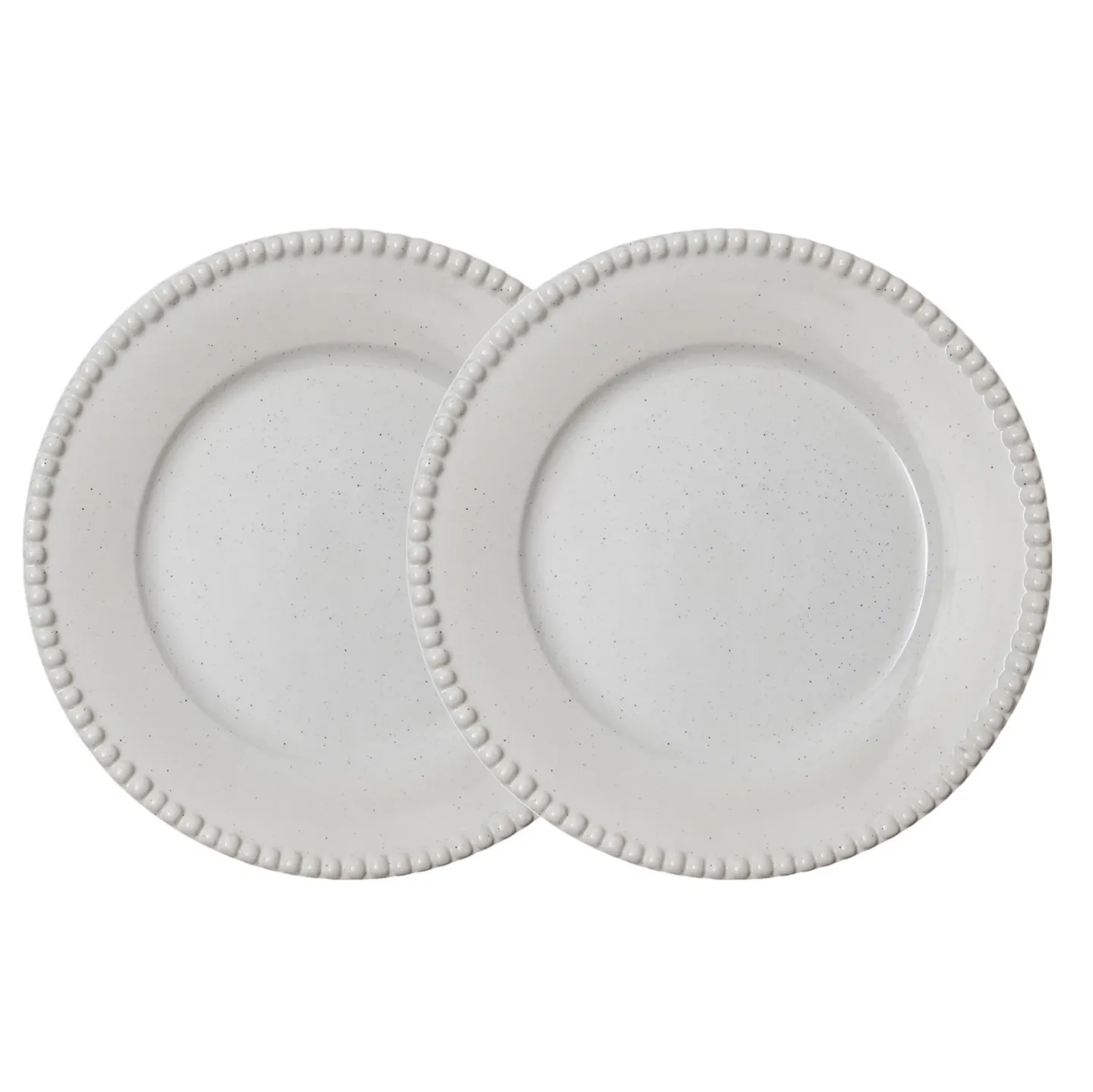 PotteryJo Daria Essteller Ø28cm 2er Pack Cotton white shiny