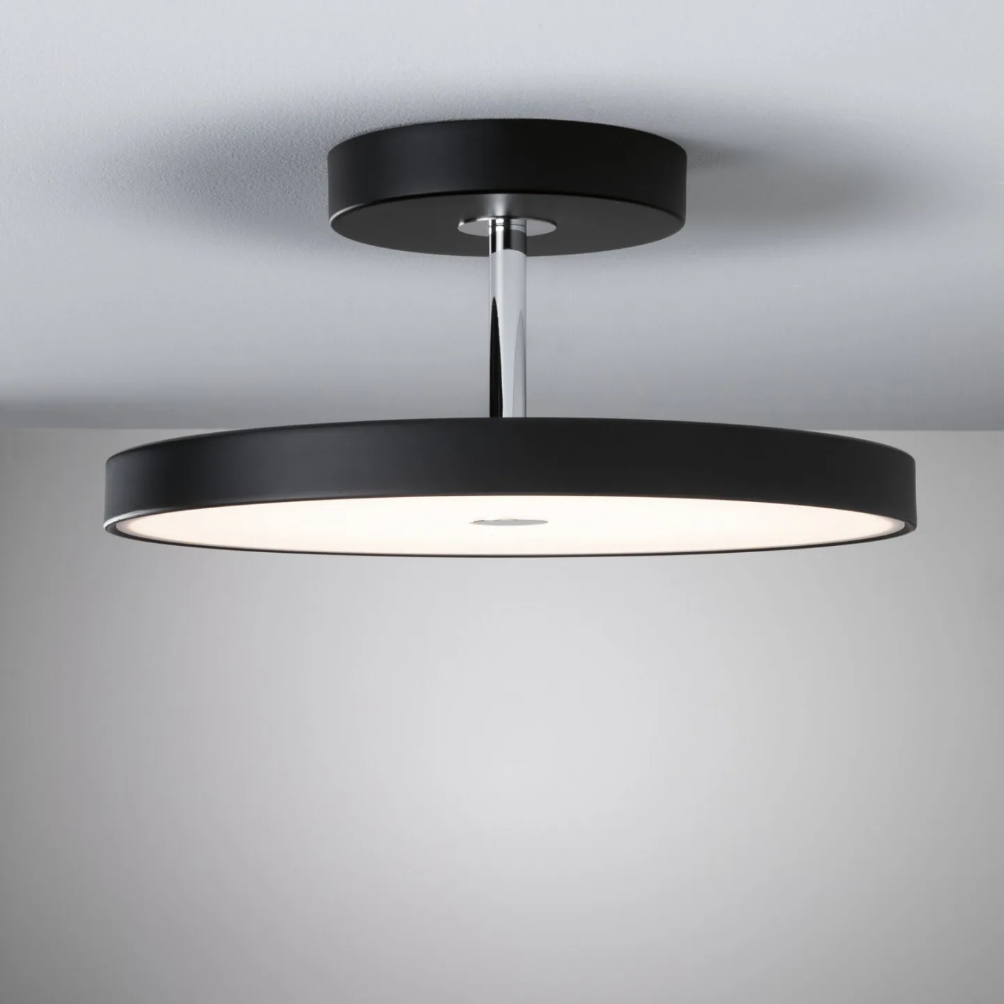 Hildor LED Loftlampe Zigbee Dim. Mat Sort - Paulmann - Stue - Moderne - Metal - Rund