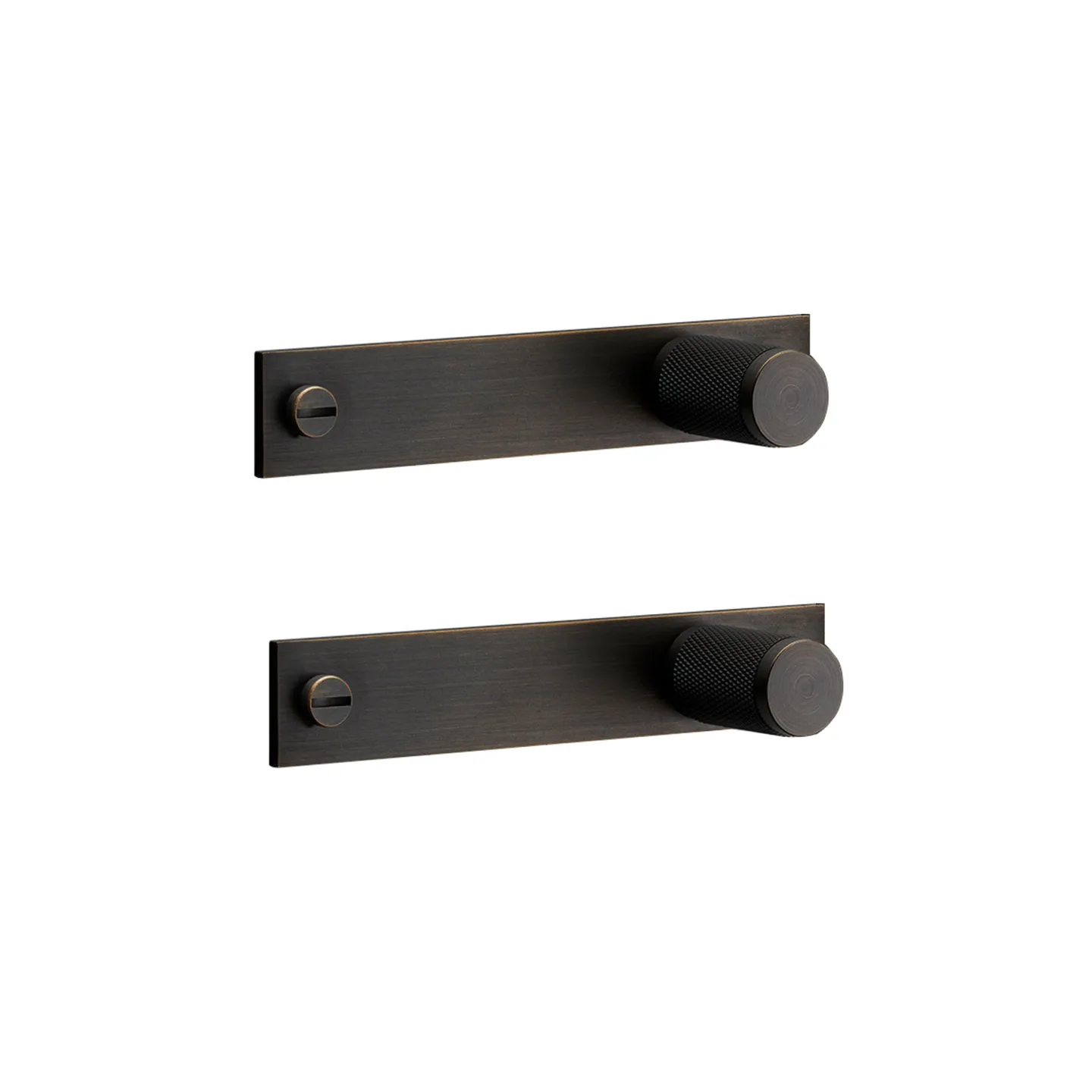 Buster + Punch - Furniture Knob / Plate, Smoked Bronze (Set of 2) - Krokar - Massimo Buster Minale - Guld