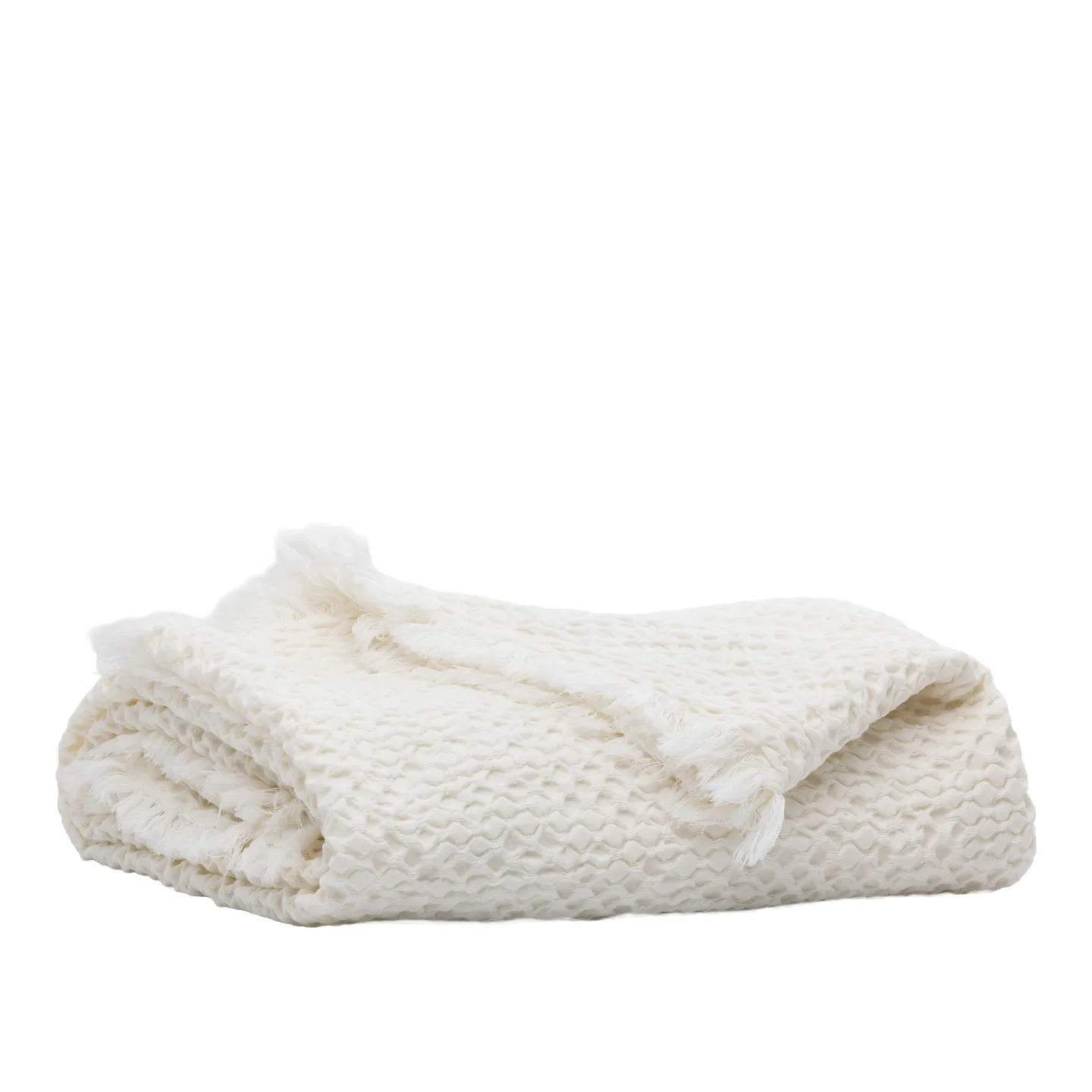 Mille Notti - Lago Plaid Offwhite 150x220 - Plädar och filtar