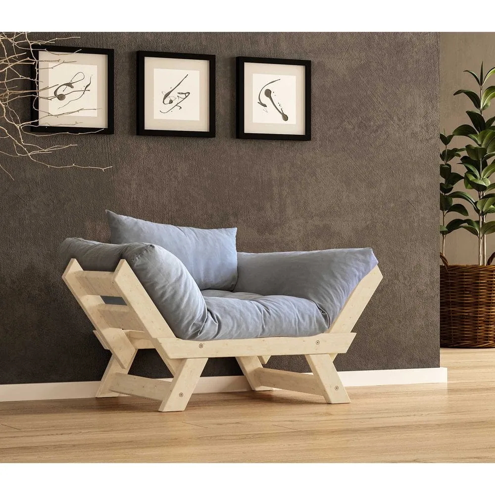Zylar 2-sits Bäddsoffa - Grafitgrå/Natur