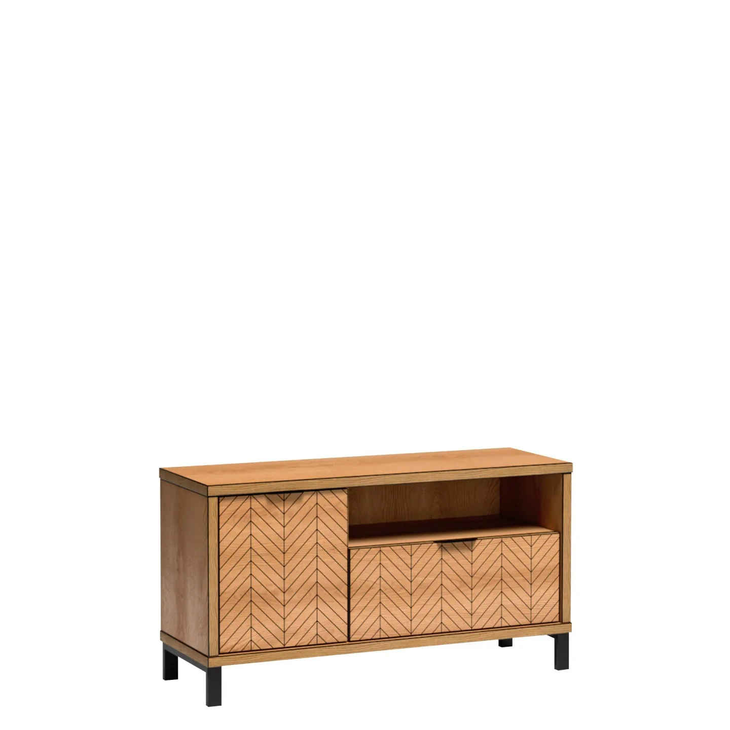Fonti Tv-bänk 118 cm - Brun|svart