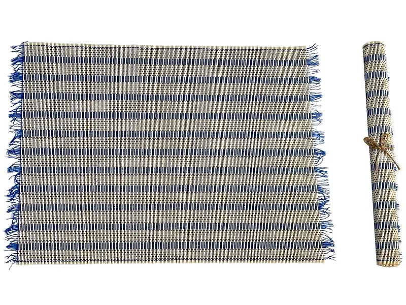 Tischset OLASY Massives Holz blau