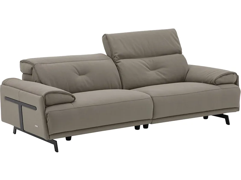 3er Sofa CAMPO DE FIORI SIENA Echtleder taupe