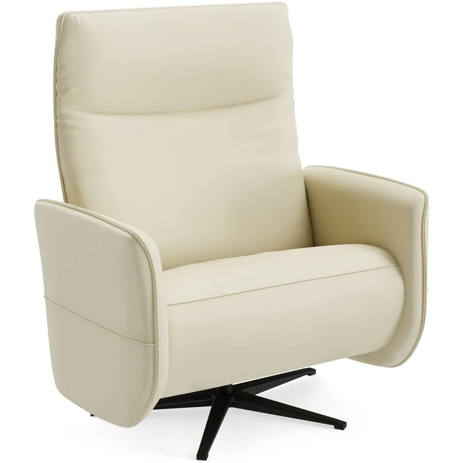 Relaxsessel Lidja elfenbein Leder T 170 B 104 H 112 cm - Möbel Konfigurator: Traummöbel individuell zusammenstellen