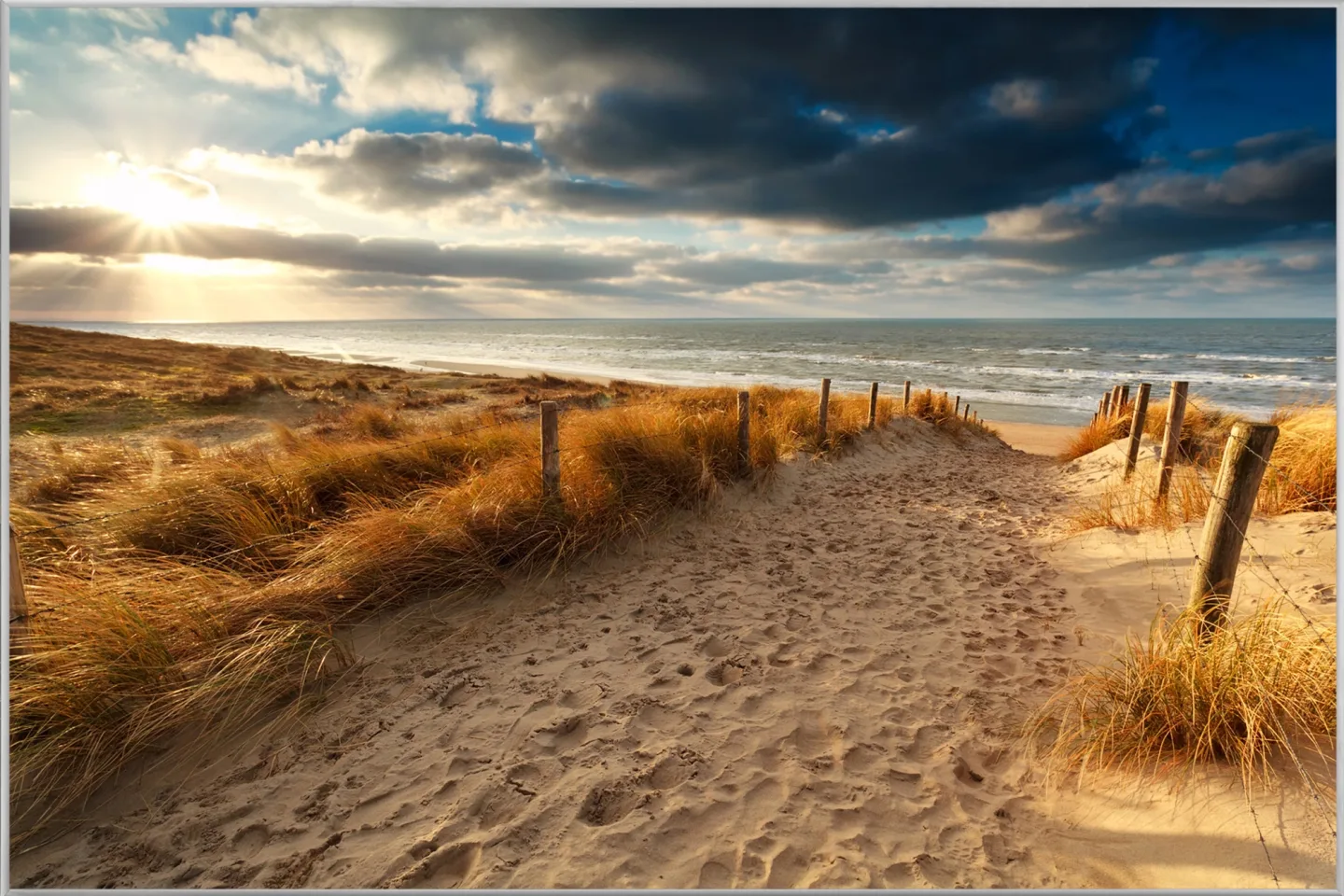 image LAND Bild mit Rahmen Sandweg Zum Meer 3 | Schubiger Möbel
