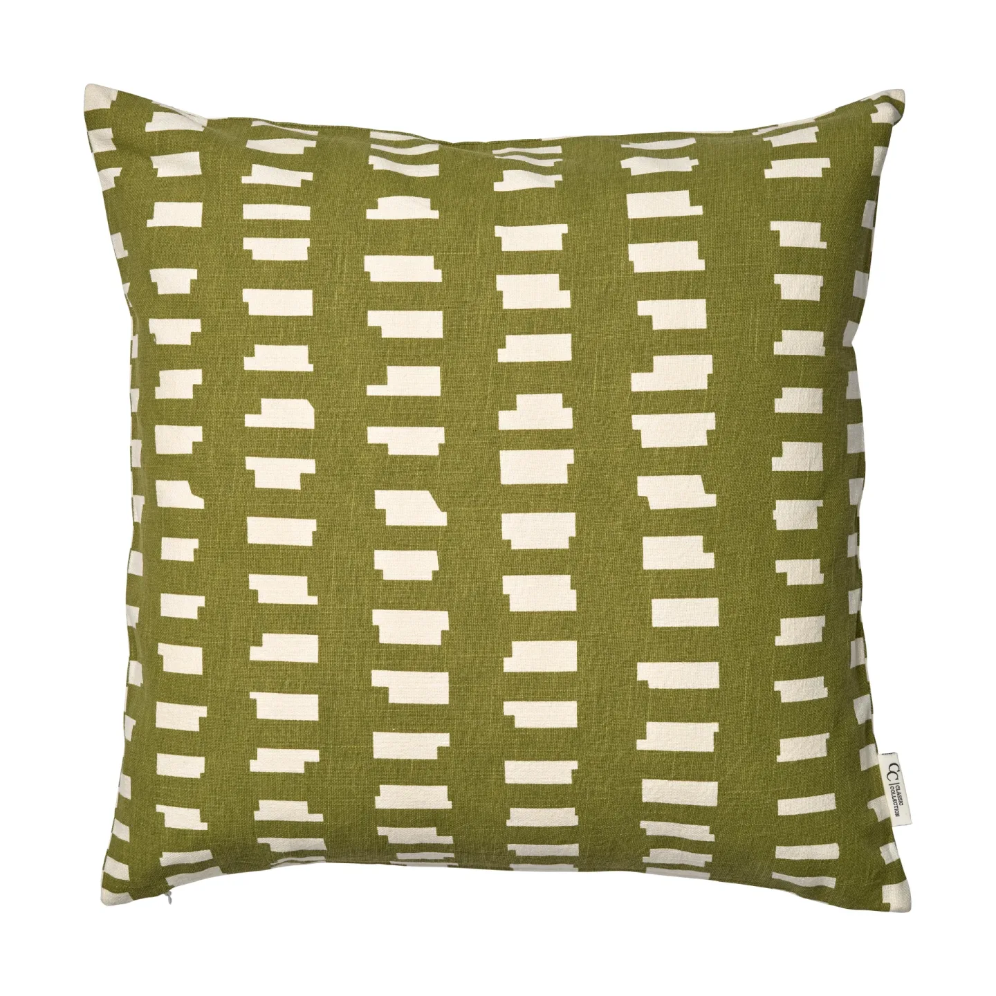 Ikat Block kuddfodral grön
