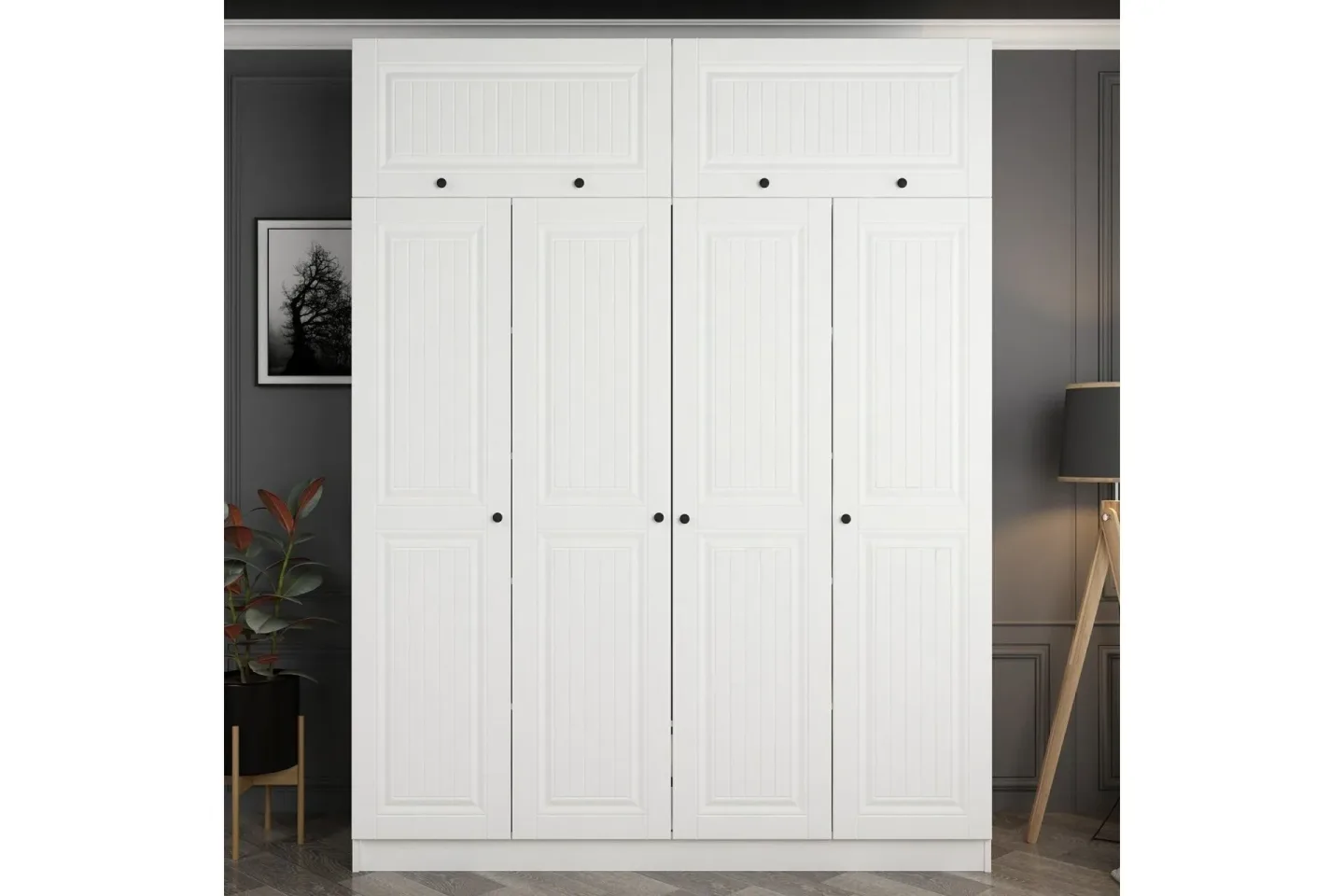 Fruitland Garderob 180 cm - Vit
