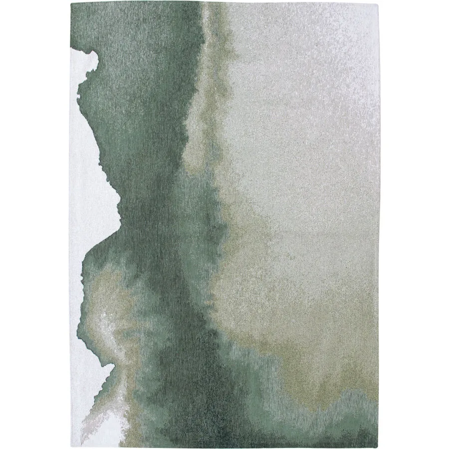 Teppich Lagoon Dunkelgrün, Hellgrün, Weiss Anderes Muster Polyester 200 x 280 cm