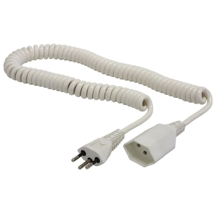 Verlängerungskabel Elektrokleinteil Weiss Kunststoff