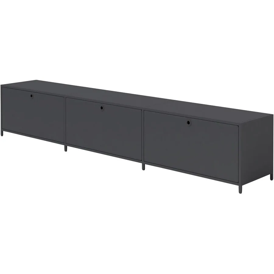 Lowboard Chloé schwarz matt Metall B 240 cm - Möbel Konfigurator: Traummöbel individuell zusammenstellen