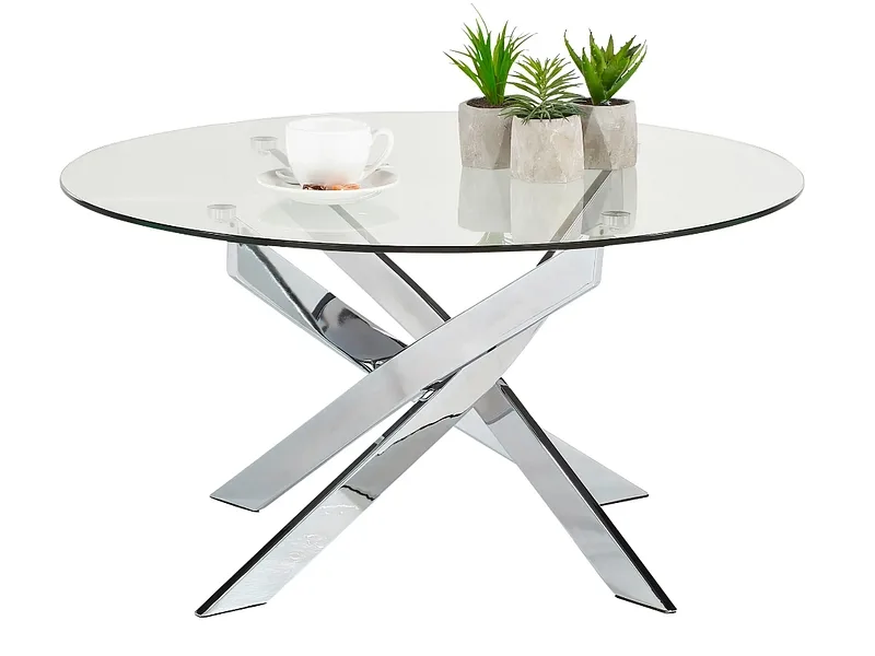 Couchtish CHROME 80x80x41cm chrom