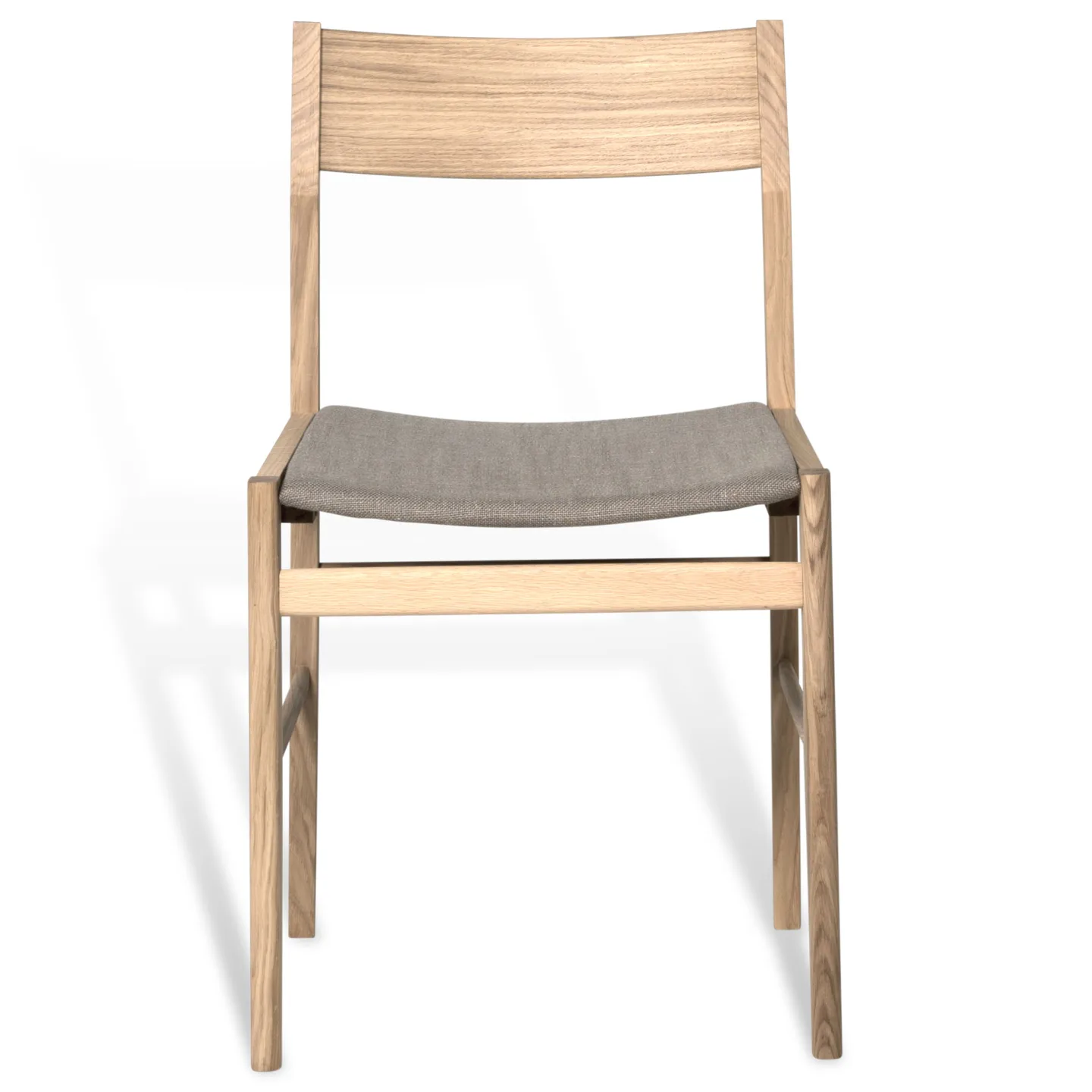 Mavis - Siza stol vitpigmenterad mattlackad ek/beige - Matstolar - Pierre Sindre - Beige - Trä
