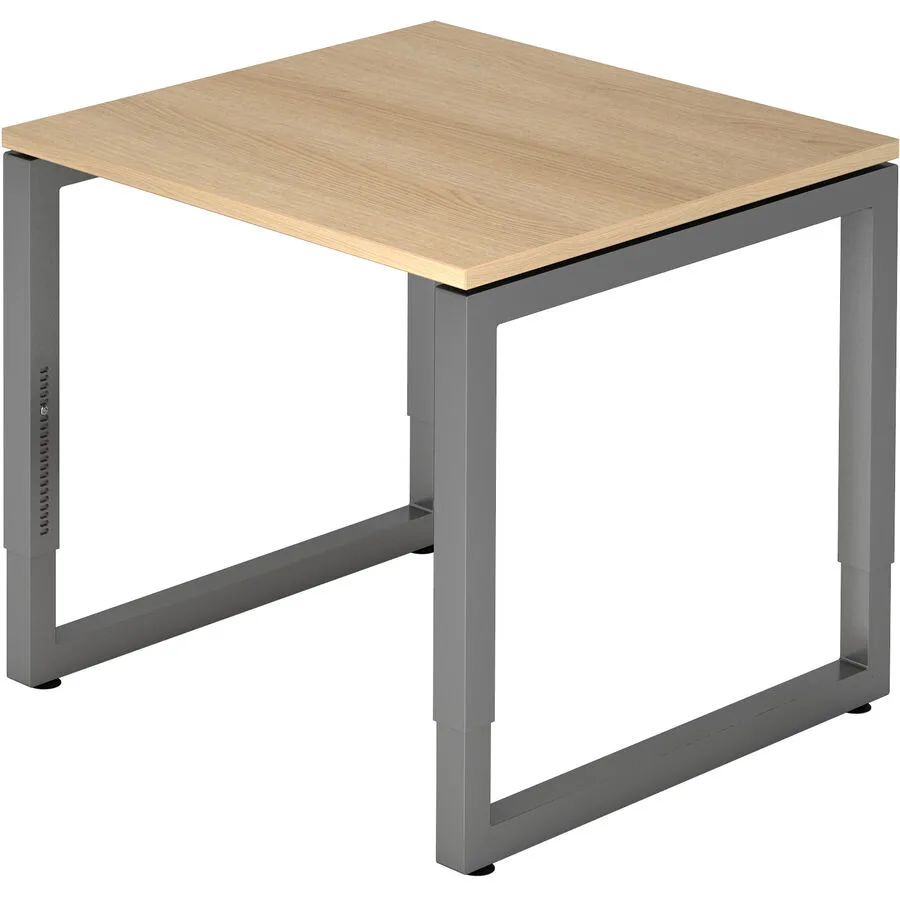 Schreibtisch Office eiche Holzwerkstoff B 80 T 80 cm