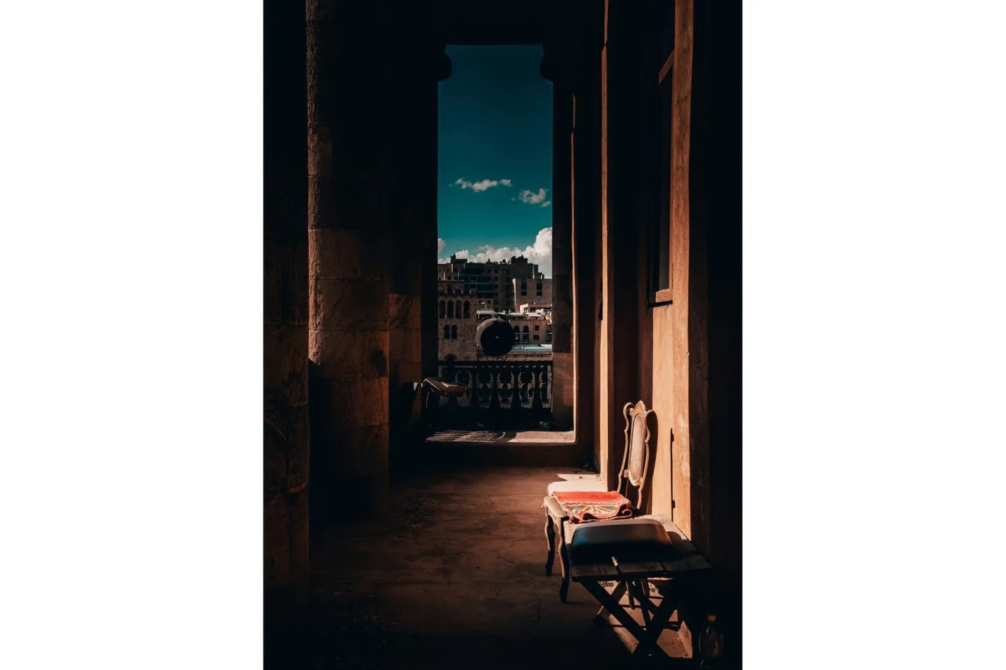 Poster Tunnel vision 50x70 cm - Brun