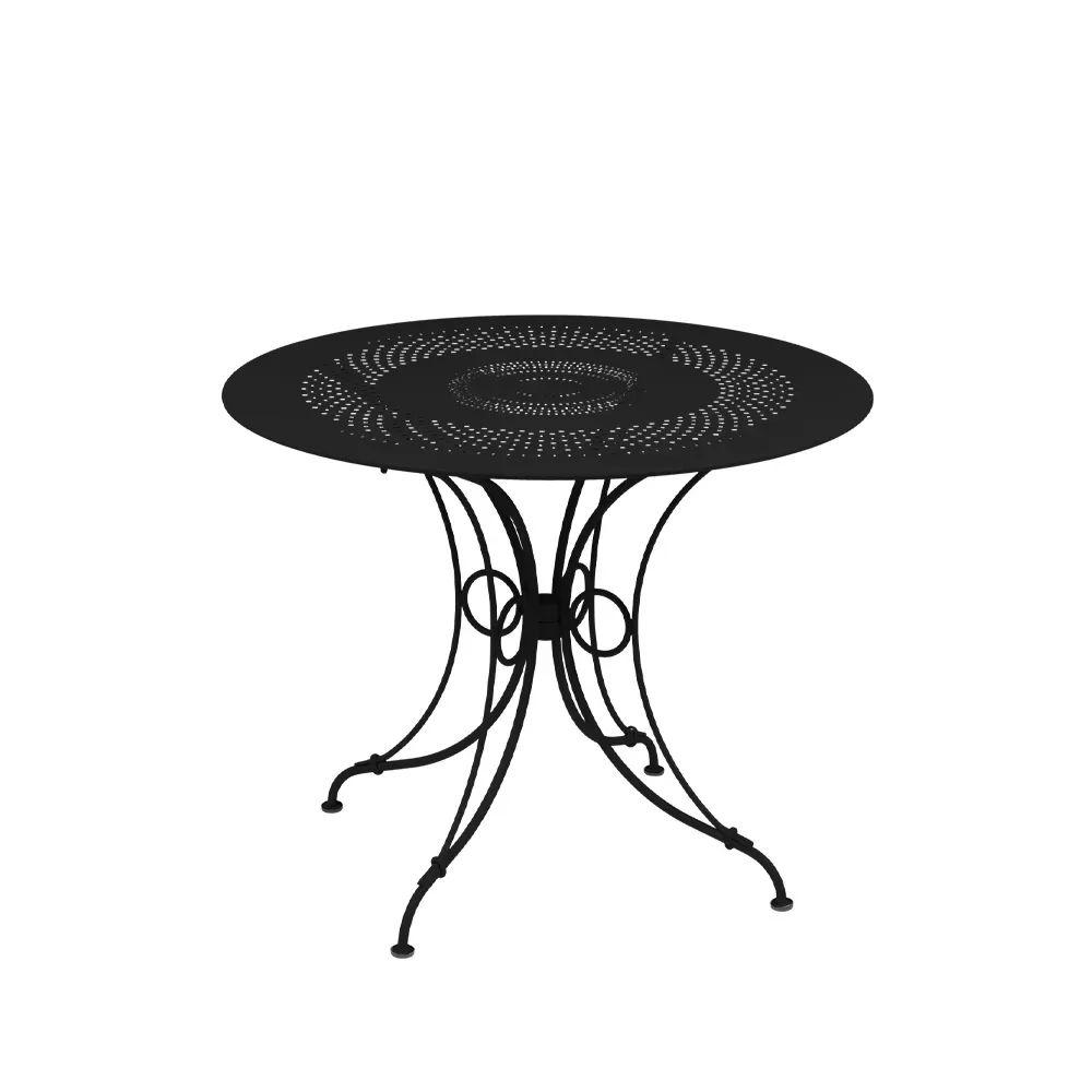 Fermob 1900 bord Ø96 cm Liquorice (svart)