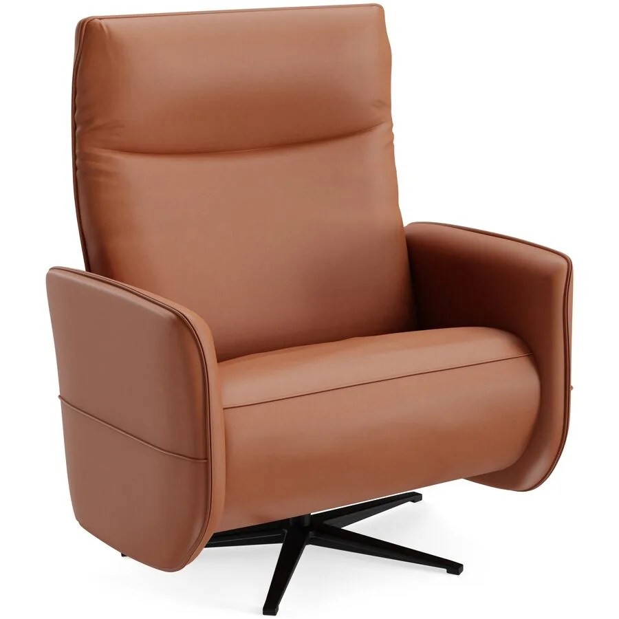 Relaxsessel Lidja cognac Leder T 170 B 104 H 112 cm - Möbel Konfigurator: Traummöbel individuell zusammenstellen