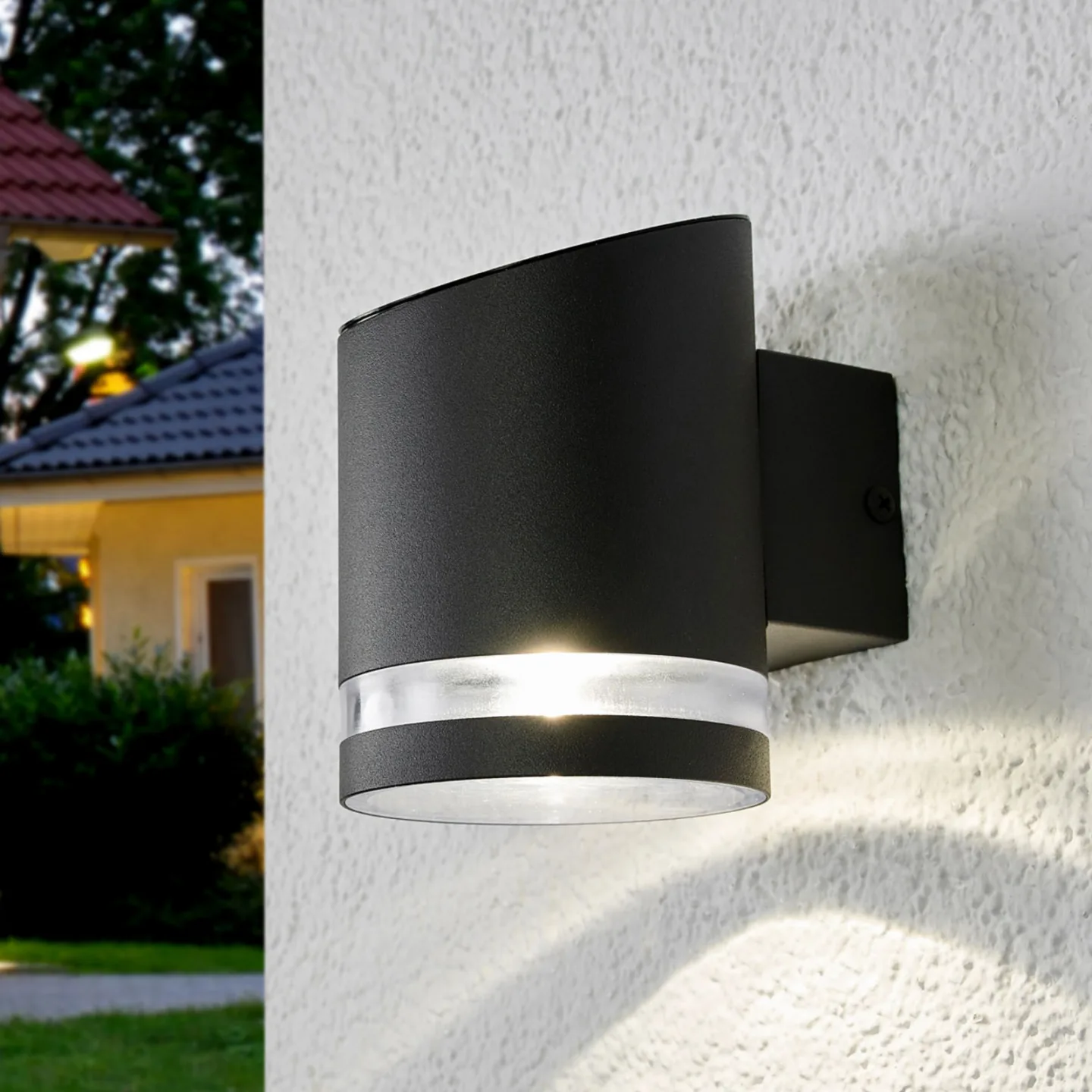 Melinda Solarzelle Leuchte Grey - Lindby - Terrasse - Modern - Metall - Einflammig