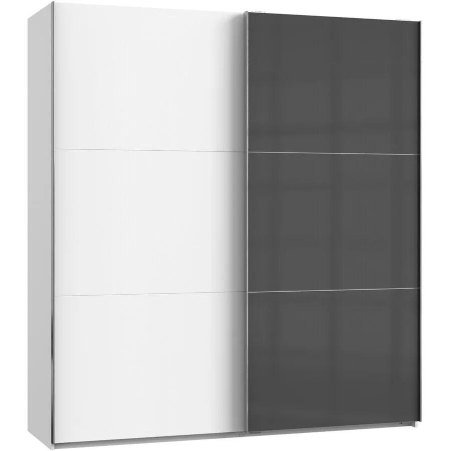 Kleiderschrank Sanko grau Holzwerkstoff B 200 cm