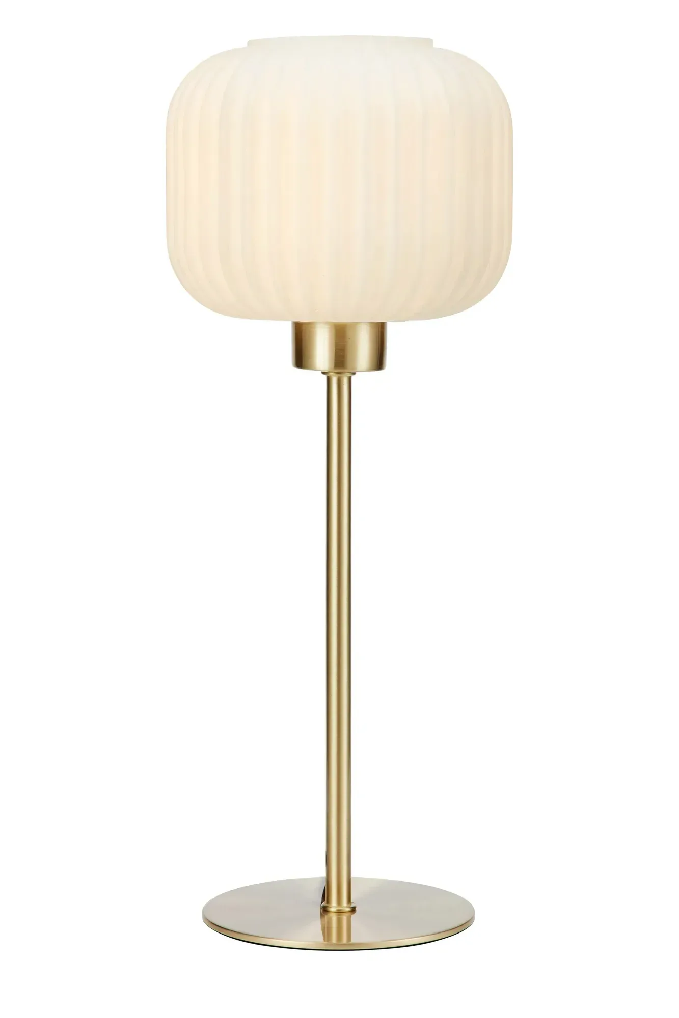 Sober Tischlampe Messing 38 cm