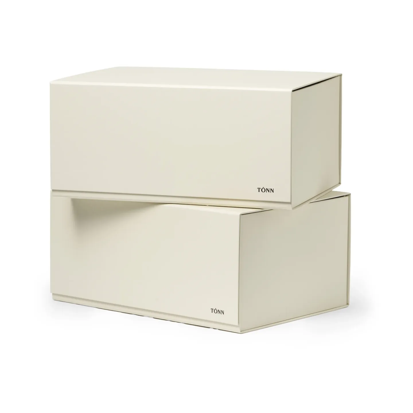 TÔNN furniture Pac box förvaringsbox Off-white, medium 30x13,5x22 cm, 2-pack
