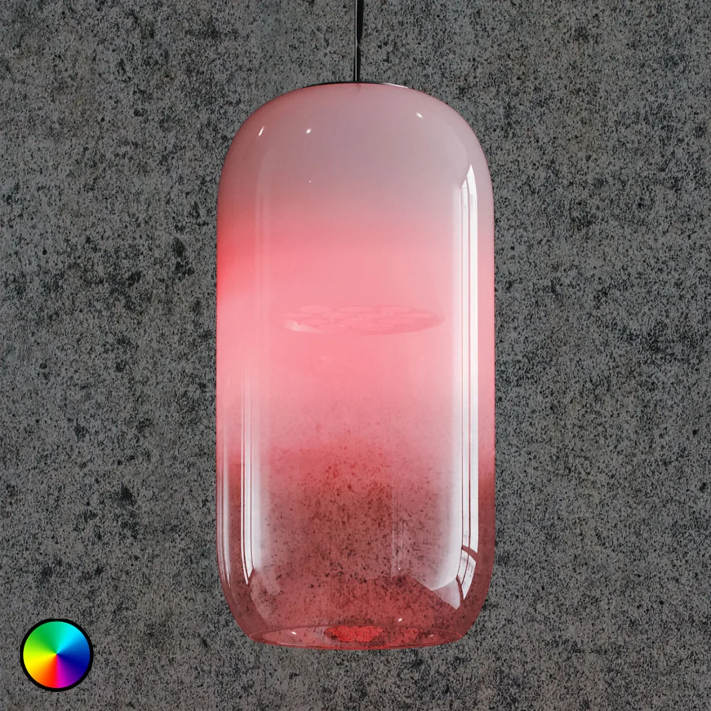 Gople Pendelleuchte RWB - On Demand - Artemide - Wohnzimmer - Design - Glas - Einflammig