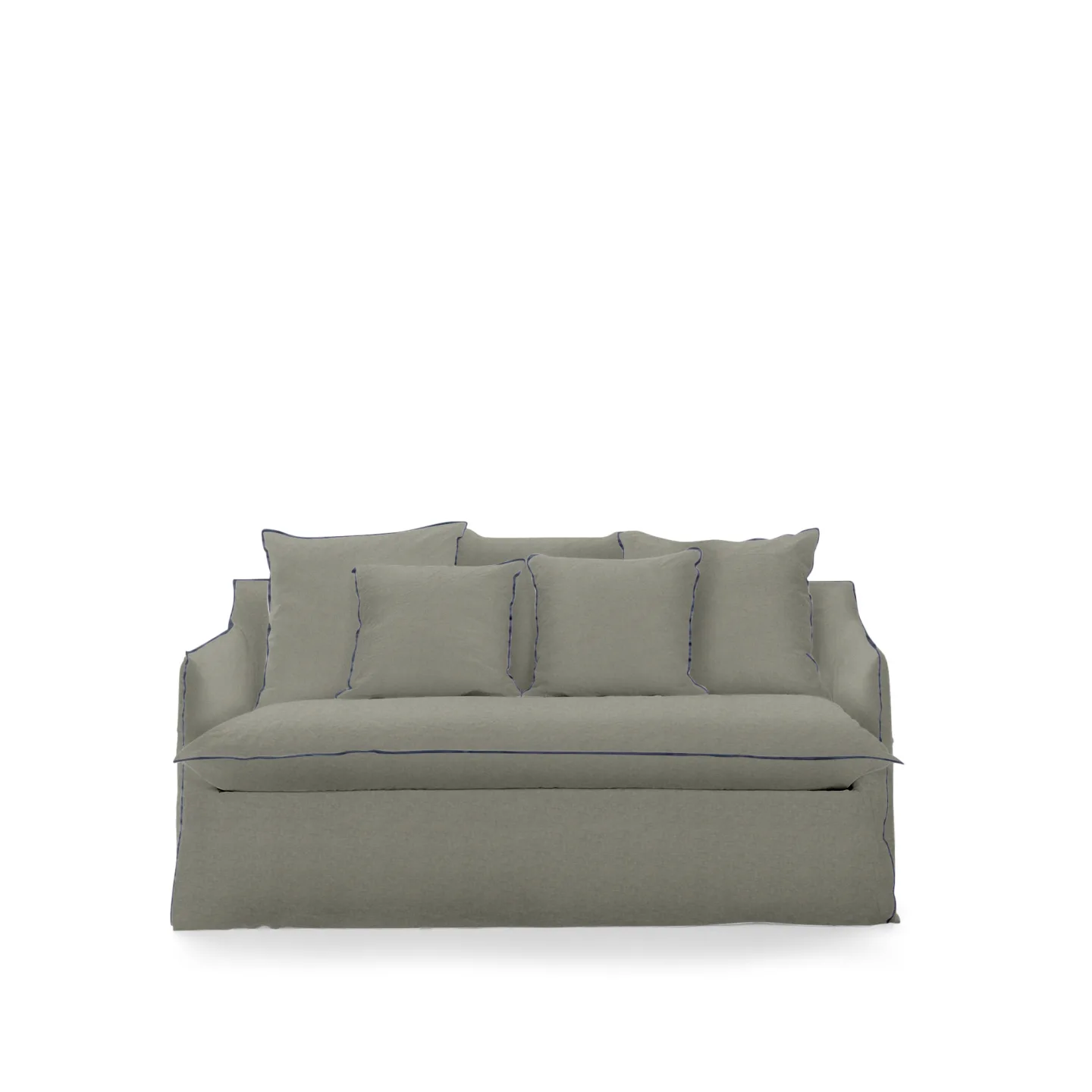 Gervasoni - Ghost 13 - Natural Lino Bianco - Seam 1000 - Bäddsoffor - Paola Navone - Vit