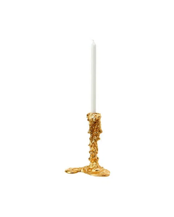 Drip Kerzenhalter gold