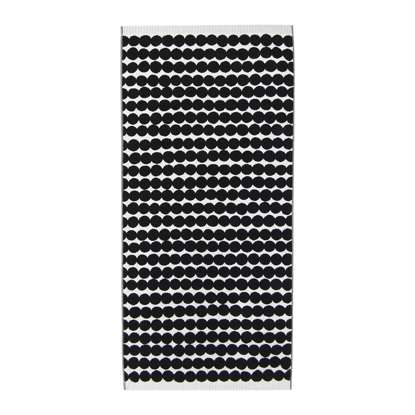 Marimekko Räsymatto Handtuch schwarz Badetuch 70 x 150cm