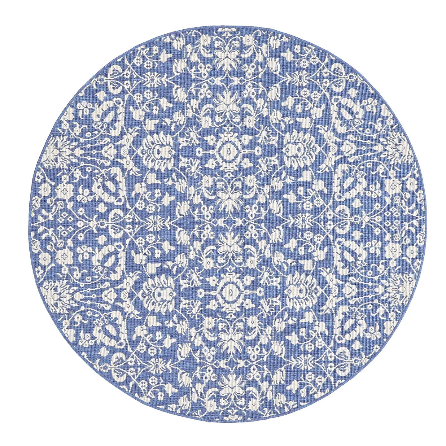 Rundt teppe - Brussels Ocean (blå) (Størrelse: Ø 160 cm)