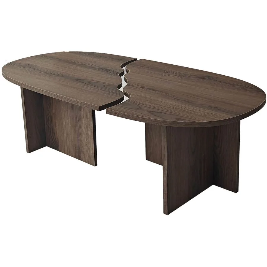 Salontisch Georis Nussbaum 100% Melaminbeschichtete Kiefer B 120 T 60 cm