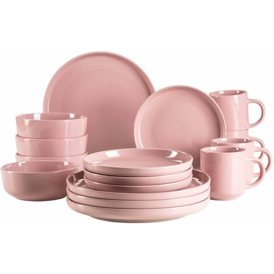 MÄSER Geschirr-Set Alenia Rosa Steinzeug