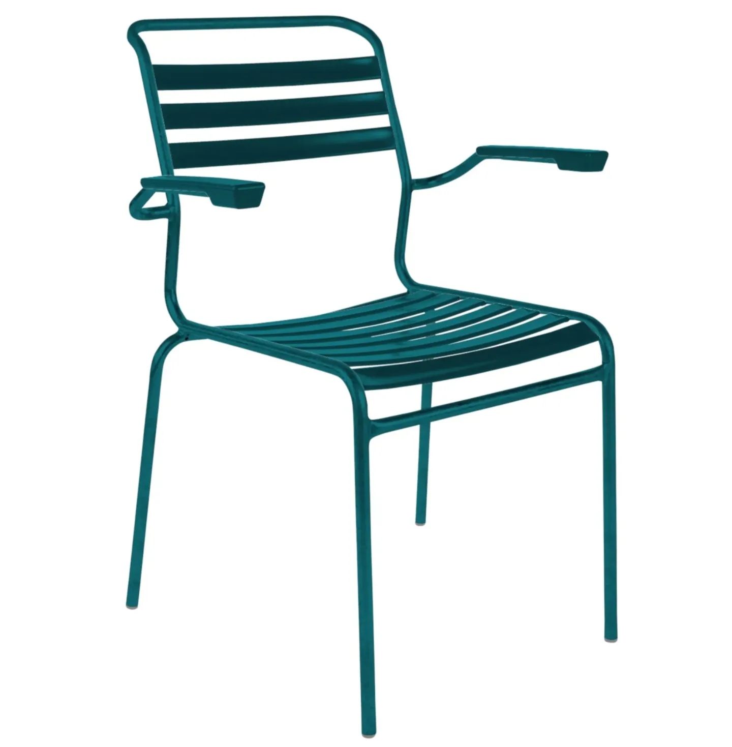 Schaffner Lättli-Stuhl Säntis mit Armlehnen Blau | Schubiger Möbel
