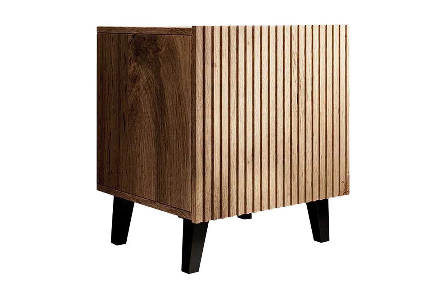 Sängbord 2-pack - Svart|Ek