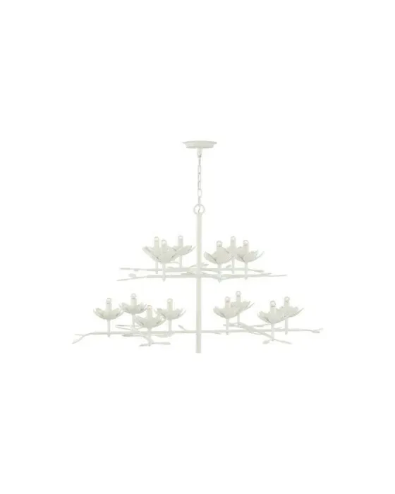 Clementine 53" Chandelier White
