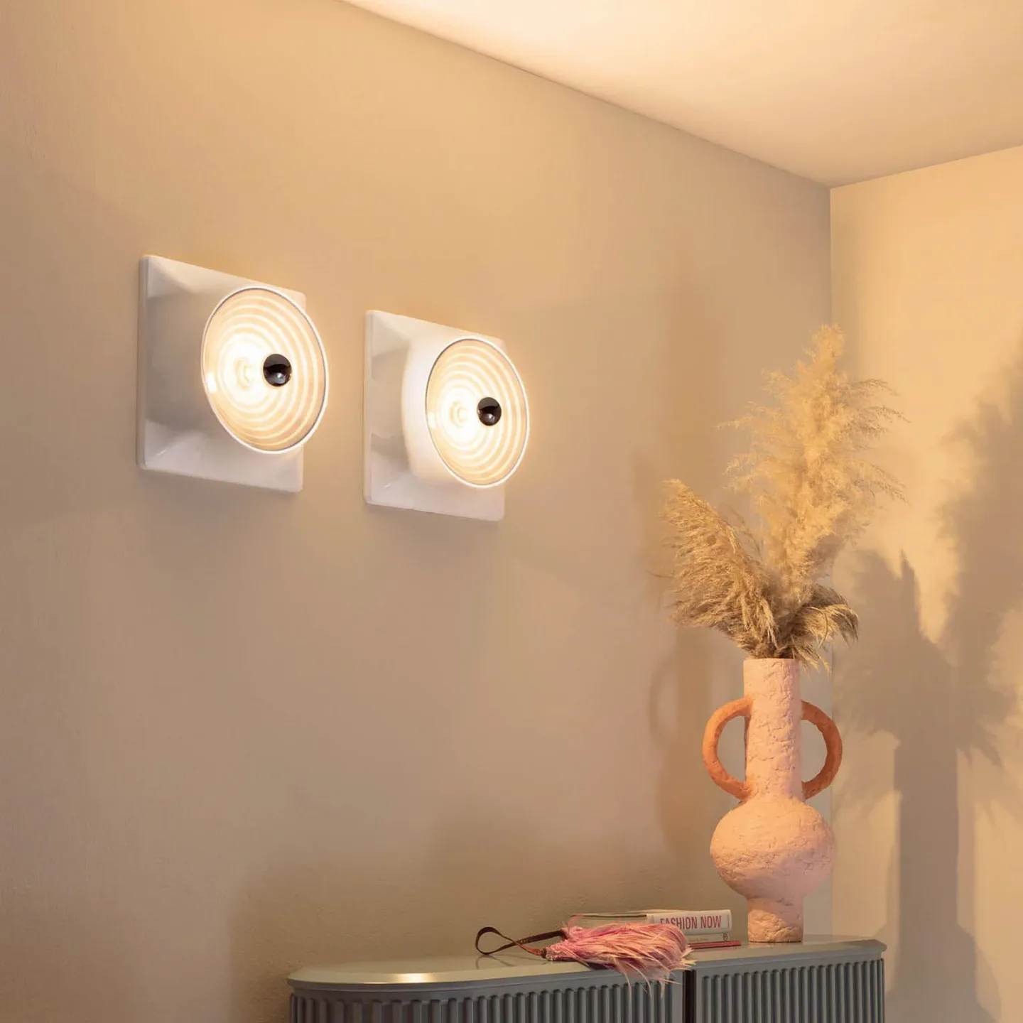 Goletta Deckenlampe, schwarz glänzend, 36 cm - Stilnovo - Wohnzimmer - Design - Kunststoff - Eckig