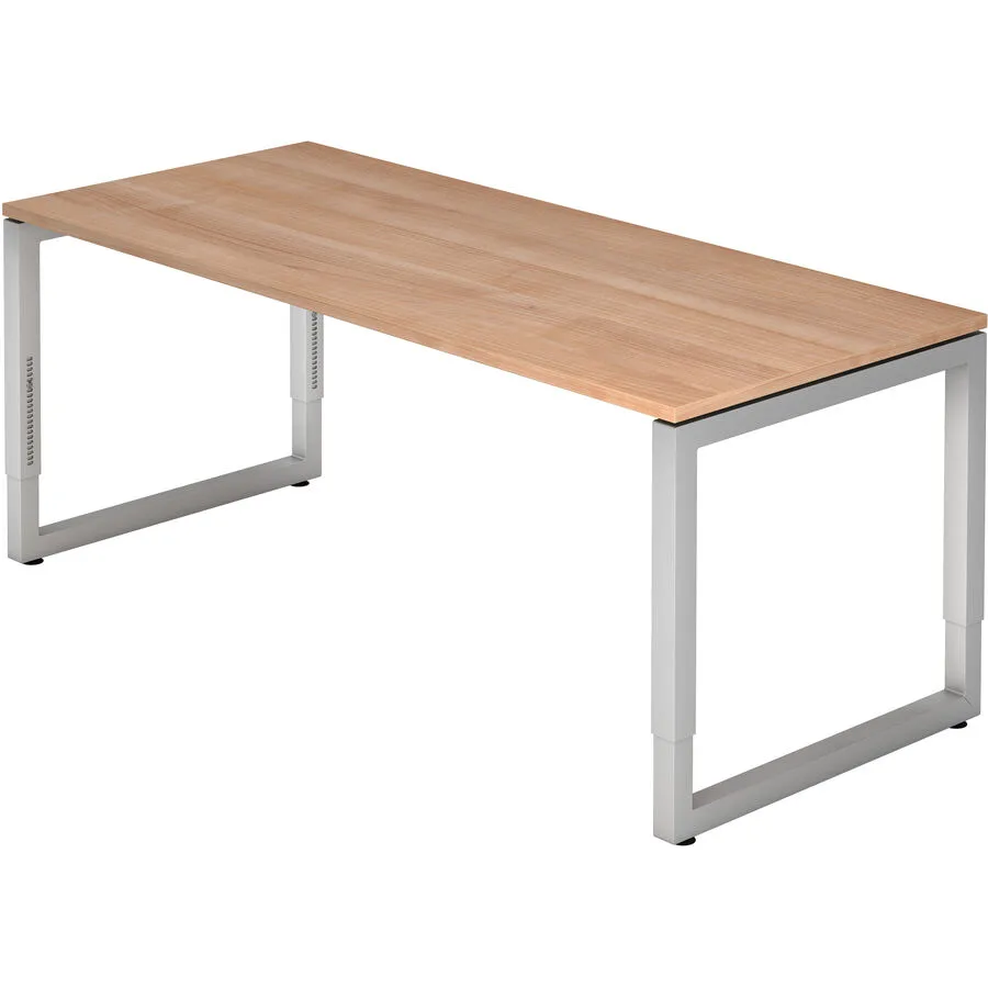 Schreibtisch Office nussbaum Holzwerkstoff B 180 T 80 cm