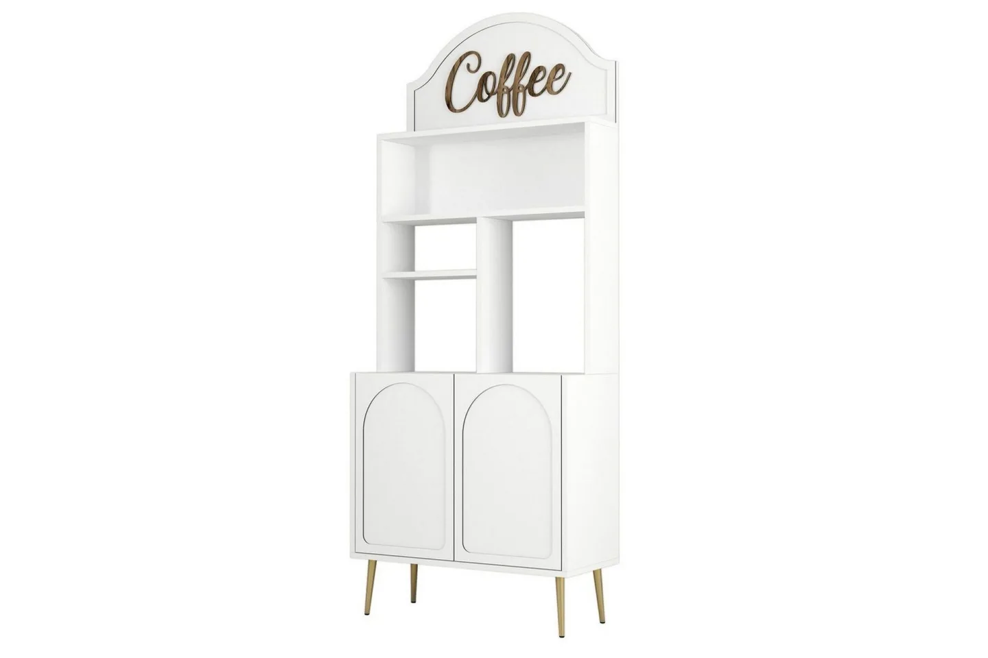 Kaffebarskåp Hazim Två Vit / Rany - Vit / Rany