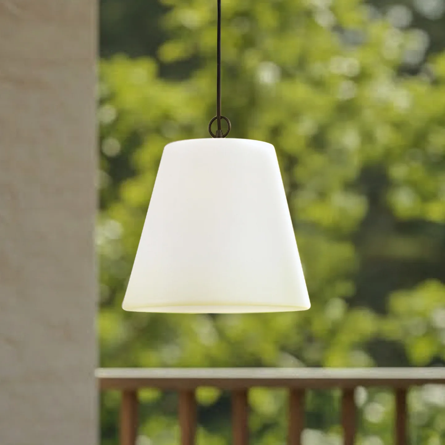 Alaida Außenhängelampe, weiß, Kunststoff, E27, IP65 - Lindby - Balkon - Modern - Einflammig