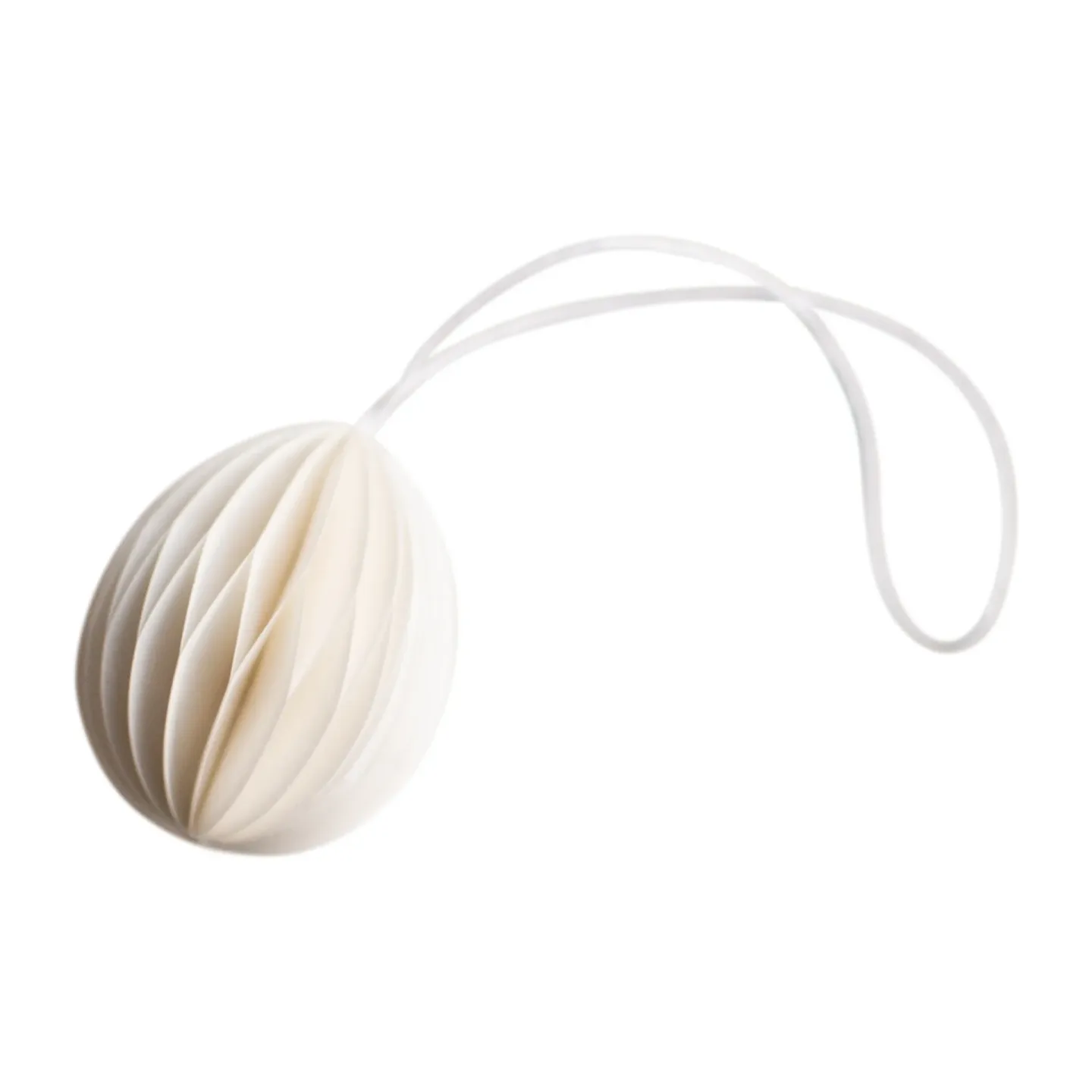 DBKD Ovoid påskhänge papper small 4 cm White
