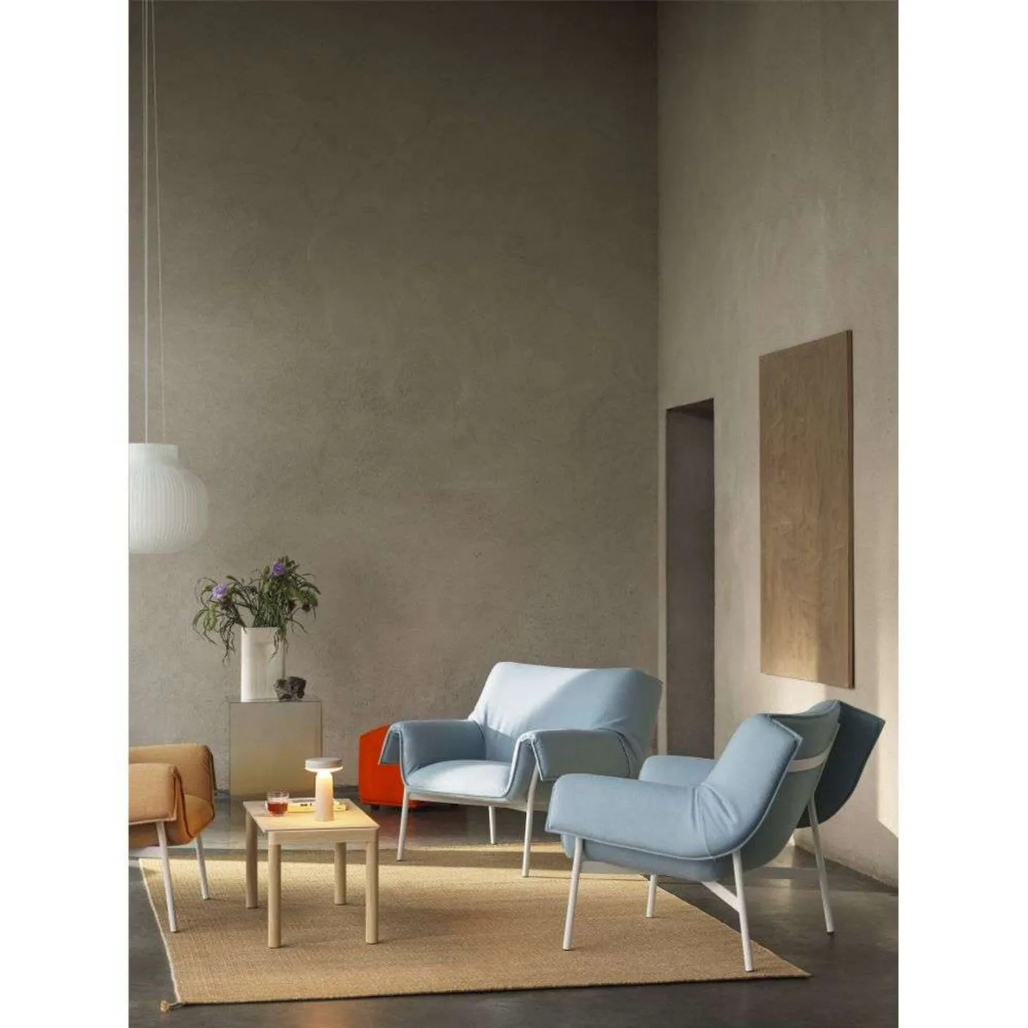 Ease Portable Bordlampe Grey - Muuto - Stue - Plast