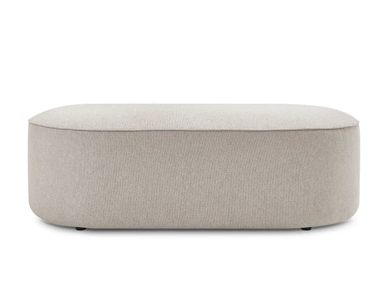 Hocker BOBOCHIC ROUSSEAU 70x140x45cm stoff chiniert beige