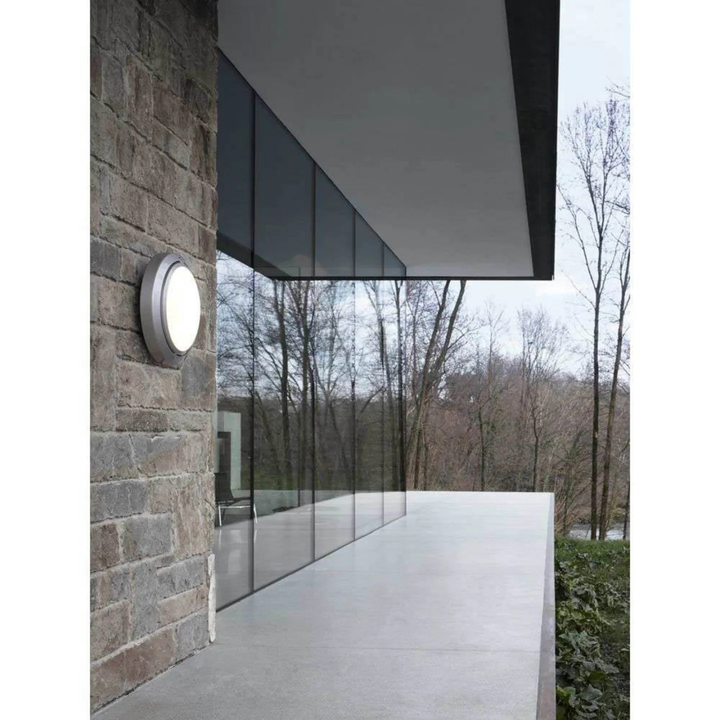Metropoli 17 LED-Außenwandlampe Ø17 cm, Alu, IP65 - Luceplan - Terrasse - Aluminium